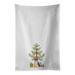 The Holiday Aisle® Boston Terrier Christmas Tree White Kitchen Towel Set Of 2 Cotton in Gray | 28 H x 19 W in | Wayfair