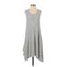 Gap Casual Dress - A-Line Scoop Neck Sleeveless: White Print Dresses - Women's Size X-Small