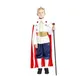 Costume d'Halloween Royal King pour garçons costume complet Prince des Prairies 3 tailles nouveau