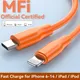 MFi – câble USB PD 20W Type C vers Lightning 2 4 a Charge rapide pour iPhone iPad iPod