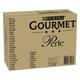 96x85g Jumbopack Gourmet Perle truite, dinde, canard, gibier - Pâtée pour chat