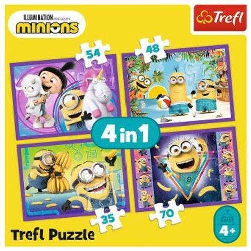 4 in 1 Puzzle - Minions (Kinderpuzzle)