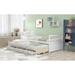 Twin Size Daybed with Twin Size Trundle and 3 Storage Drawers, Wood Captain's Bed with Trundle Bed, Great for Kids Guests