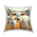 Stupell Longhorn Cow Calf Farm Printed Throw Pillow Design by Rita Kirkman