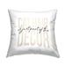 Stupell Cat Hair Part Of Decor Funny Phrase Printed Throw Pillow Design by Daphne Polselli