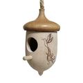 Taqqpue Bird Feeders for Outdoors Hanging Bird House Bird Feeder Wooden Exterior Hanging Indoor And Outdoor Garden Decoration Bird House Hut for Outside Garden Yard Decorations on Clearance
