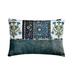 Decorative Blue 12 x24 (30x60 cm) Lumbar Pillow Cover Velvet Floral & Patchwork Oblong Pillow Nature & Floral Pattern Art Deco Style - Gul