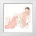 Vess June Erica 15x15 White Modern Wood Framed Museum Art Print Titled - Colorblock Figure I