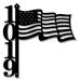 Stainless Steel 304 American Flag Custom Metal Address Sign Metal Porch Sign Address Plaque Metal House Numbers Address Sign Custom House Number (12 Inch)