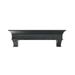 Prinz 24 Rustic Wood Beaded Floating Wall Shelf with Corbels Single Wall Shelf Black