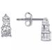 Giani Bernini Jewelry | Giani Bernini Cubic Zirconia Gradated 3-Stone Stud Earrings In Sterling | Color: Silver | Size: Os