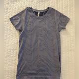 Athleta Tops | Athleta | Short Sleeve Momentum Seamless Tee | Color: Blue/Purple | Size: Xs