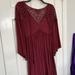 American Eagle Outfitters Dresses | American Eagle Crochet Mini Swing Dress Burgundy | Color: Red | Size: S