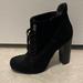 Nine West Shoes | Gorgeous Nine West Lace Up Suede Bootie | Color: Black | Size: 8