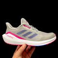 Adidas Shoes | Adidas Big Girls Sneakers Size 5 Gray Pink Blue Lightweight & Comfortable Shoes | Color: Gray/Pink | Size: 5g
