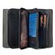 ZUOYOUZ Wallet Women Genuine Leather RFID Blocking Credit Card Holder Bifold Clutch Wallets for Women, Black01, Vintage
