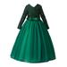 Kids Baby Girls Shiny Sequin Princess Dress Long Sleeve O-Neck Tulle Ruffle Stitching Multi-Layer Mesh Maxi Dress