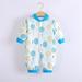 TOWED22 Baby Christmas Sweatshirt Romper Toddler Baby Boy Christmas Outfits Long Sleeve Jumpsuit Turkey Romper Ruffle Bodysuit Onesie Clothes Blue