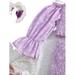 Casual All Over Print Cold Shoulder Long Sleeve Lilac Purple Toddler Girls Two-piece Outfits (Girl s)