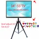 DLS-12MT nouveau universel 14 "-55" hauteur réglable 50kg Ruby LCD tv trépied de sol VESA 400X400