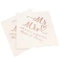 Papier de soie or rose bronze Mr/Mrs 10 pièces décor de fête de mariage fiançailles mariée future
