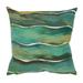 "Liora Manne Visions IV Swell Indoor/Outdoor Pillow Seaglass 12"" x 20"" - Trans Ocean 7SD1S505616"