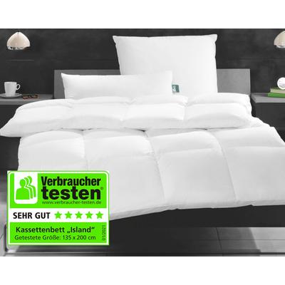 Frankenstolz »fan Island« Bettdecke Biobasiert Dauneneinziehdecke medium / 200x200 cm / 770g Image