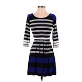 B. Smart Casual Dress: Black Stripes Dresses - Women's Size Small