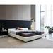 Greatime Modern leatherette Platform Bed