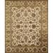 Agra Hand-Knotted Silk & Wool Area Rug- 8'1" X 10'1" - Ivory - Camel - 8' 1" X 10' 1"