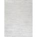 Canvello Modern Hand-Loomed Ivory/Beige Bsilk & Wool Area Rug- 8' X 10' - Ivory - Beige - 8' 0" X 10' 0"