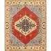 Canvello Serapi Hand-Knotted Lamb's Wool Area Rug-12'2" X 15'2" - Rust - Ivory - 12' 2" X 15' 2"