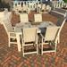 Glennville Commercial 7-Piece Outdoor Counter Dining Set 42x72