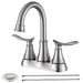 4 Inch Centerset Bathroom Sink Faucet Dual Handle Bathroom Faucet with 360°Swivel Spout Vanity Tap with Pop Up Drain