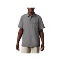 Columbia Men's PFG Slack Tide Camp Short Sleeve Shirt Polyester, City Gray SKU - 481151