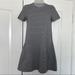 Zara Dresses | 3/$20 Zara Trafaluc Striped Short Sleeve Dress, S | Color: Black/Gray | Size: S