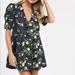 Free People Dresses | Free People Floral Dress | Color: Black/Yellow | Size: M