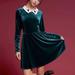 Disney Dresses | Disney Mickey Collar Holiday Dress | Color: Black/Green | Size: 2x