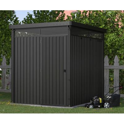 Gerätehaus KONIFERA "Stefano mini", grau (anthrazit), Stahl, Gerätehäuser, Metall