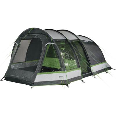 Tunnelzelt HIGH PEAK "Bozen 6.0", grün (hellgrau, dunkelgrau, grün), Zelte, B/H/L: 380cm x 210cm x 525cm, B:380cm H:210cm L:525cm