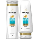Pantene Pro-V Smooth and Sleek Set Shampoo 12.6 Ounce + Conditioner 12 Ounce