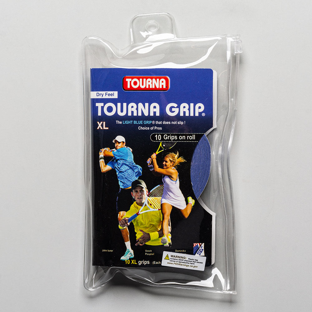 Tourna Grip XL Overgrips 10 Pack Tennis Overgrips - Tourna