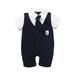 NKOOGH Toddler Boy Romper Jumpsuit Boy Toddler Baby Jumpsuit Tie Boys Clothes Romper Gentleman Outfits Solid Boys Romper&Jumpsuit