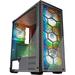 MUSETEX Phantom Black ATX Mid Tower Desktop Computer Gaming Case (903S4)