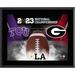 Fanatics Authentic Georgia Bulldogs vs. TCU Horned Frogs College Football Playoff 2023 National Championship Matchup 10.5'' x 13'' Sublimated Plaque
