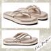 Free People Shoes | Free People Wonderland Thong Sandals In Metallic Gold | Color: Gold | Size: Various