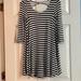 American Eagle Outfitters Dresses | American Eagle Black And White Striped Swing Dress | Color: Black/White | Size: Xs
