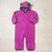 Columbia Jackets & Coats | Columbia Baby Girl 6-12 Months Magenta Bear Bunting Fleece Coverall Snowsuit | Color: Pink/Purple | Size: 9-12mb