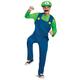 DISGUISE Offizielles Classic Luigi Kostüm Herren Super Mario Kostüm Erwachsene Damen Luigi Hat Costume, Faschingskostüm Karneval Kostüm Geburstag Größ XL