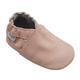 Bemesu Baby Krabbelschuhe Lauflernschuhe Lederpuschen Kinder Hausschuhe aus weichem Leder Einfarbig Pink (XL, 18-24 M, EU 23-24)
